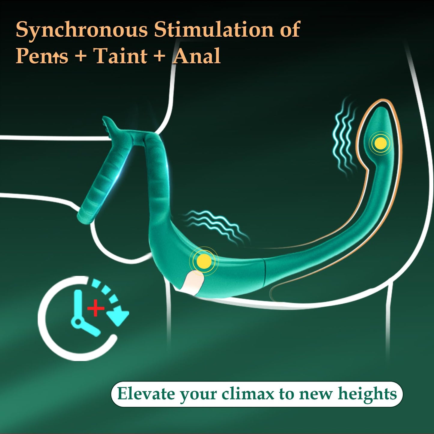 Vibrating Cock Ring Taint Stimulator with Mini Bullet, Remote Control Anal Butt Plug Prostate Massager Penis Ring Male Vibrators for Men Pleasure Sex Toys For Adult Couples