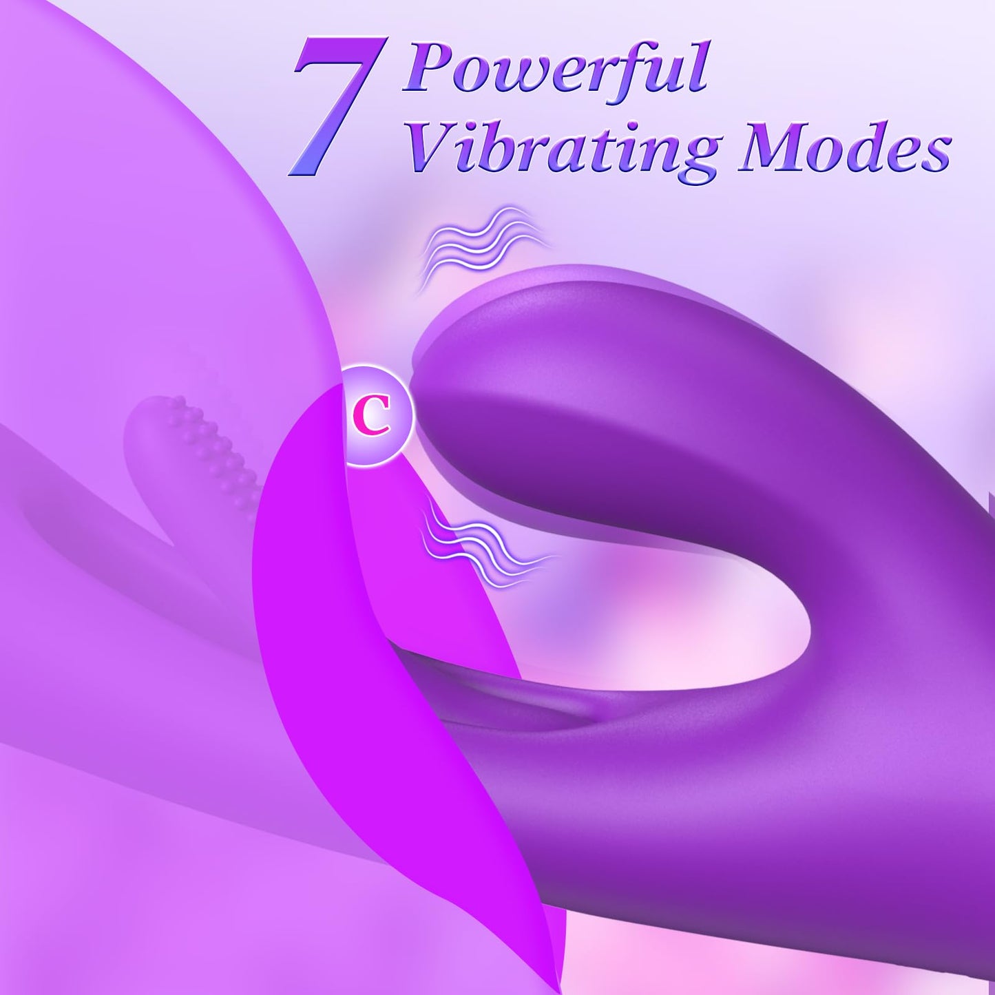 Vibrator Dildo Rabbit Sex Toys -LOVENOTE G Spot Vibrator Massager for Women Clitoral Nipple Stimulation, 3 in 1 Sex Toys with 14 Vibration & 7 Tongue Licking Flapping, Adult Sex Toys, Aurieel