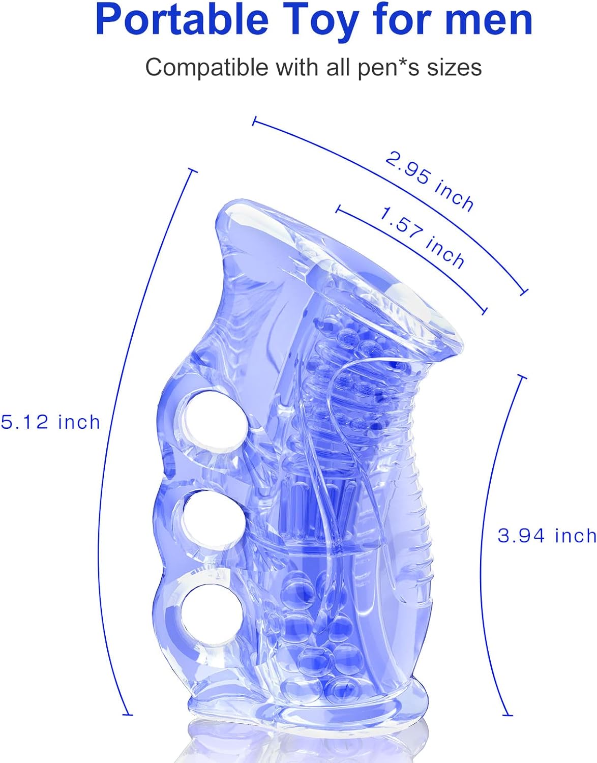 Male Masturbator Sex Adult Toys Pocket Pussy Stroker, Anal Doll Ass for Men Masturbation Oral Handjob Glans Training Tool Penis Trainer Massager Open-Ended Sleeve Blowjob Toy