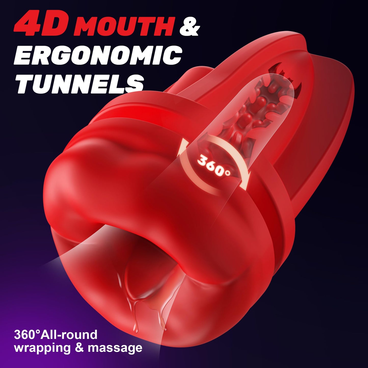 SYDOWARDAL Male Sex Toys for Men - Male Masturbator Vibrator Penis Pump Trainer APP Control, Mouth-Wrapped Penis Vibrator Adult Toys with Heating Rod, LCD, Pocket Pussy Stroker Adult Sex Toys & Games