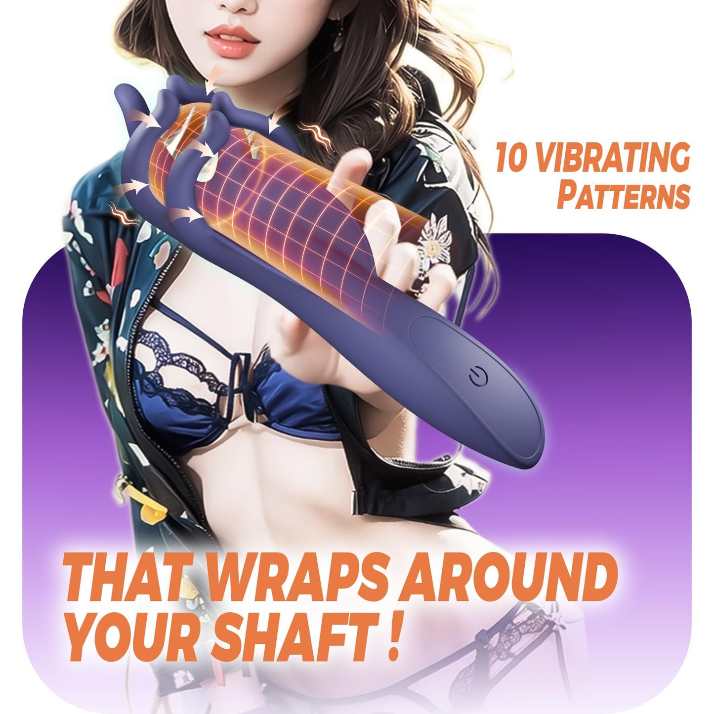 Male Sex Toys for Men, Male Masturbator Penis Vibrator with 10 Vibrating Patterns Male Sex Toy Adult Toy, Penis Trainer Glans Stimulator Male Vibrator, Male Stroker Adult Toys for Men