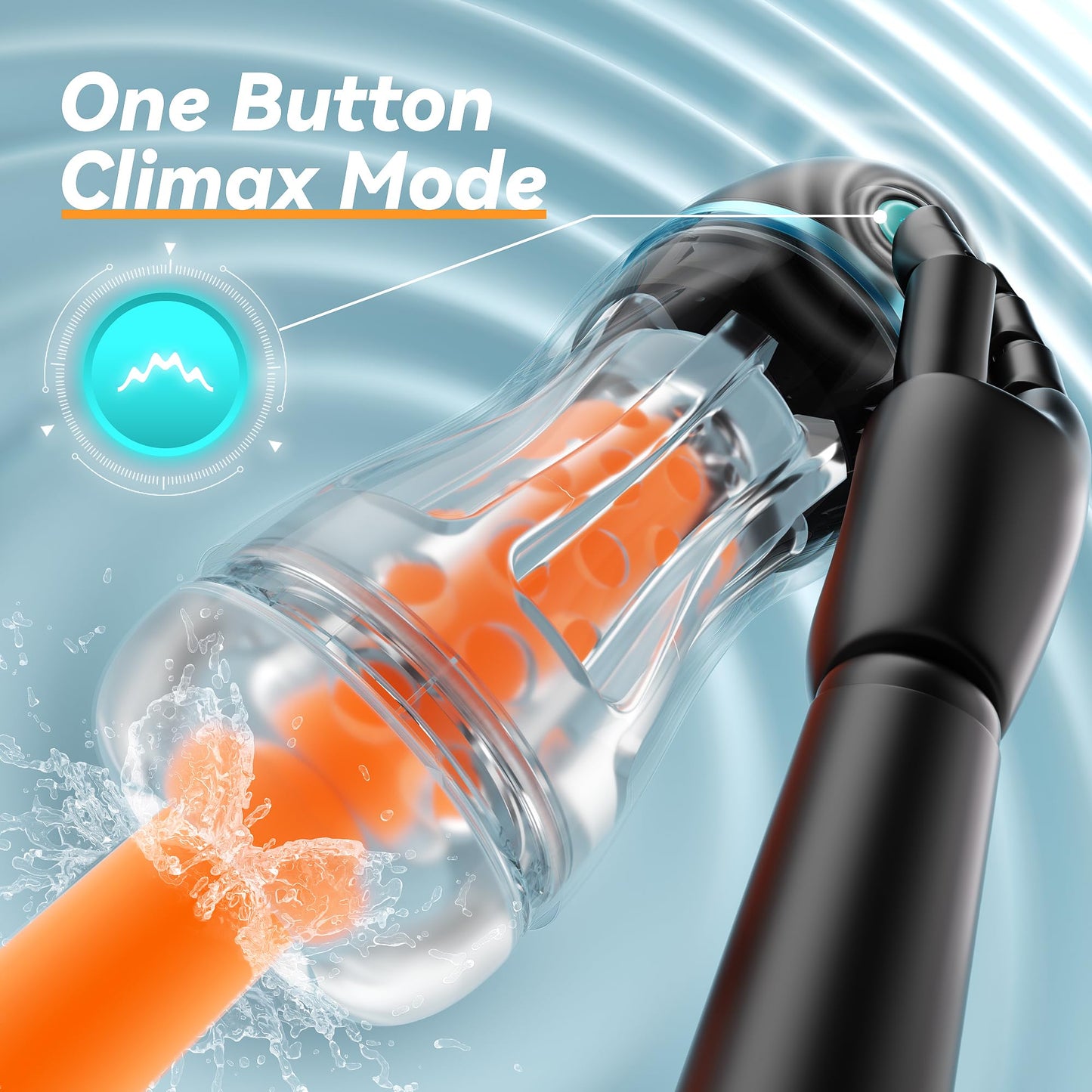 EINSEO Automatic Sucking Male Masturbators - Upgraded 7 Vibration & Suction Hands Free Pocket Pussy Male Stroker with 3D Realistic Textured, Blowjob Toy Mens Adult Male Sex Toys for Men (Black)