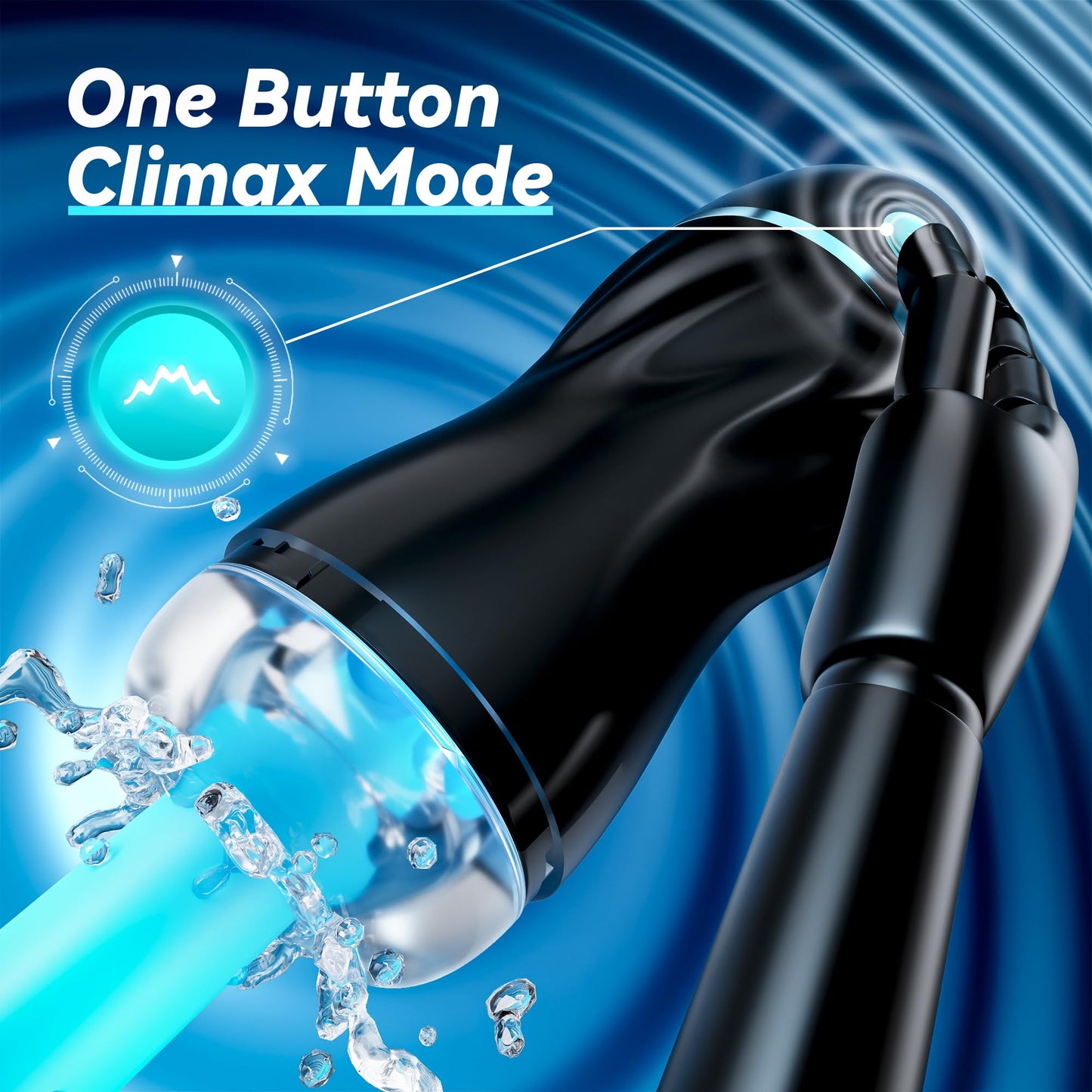 EINSEO Automatic Sucking Male Masturbators - Upgraded 7 Vibration & Suction Hands Free Pocket Pussy Male Stroker with 3D Realistic Textured, Blowjob Toy Mens Adult Male Sex Toys for Men (Black)